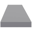 vidaXL 2 db szürke MDF lebegő fali polc 120 x 23,5 x 3,8 cm