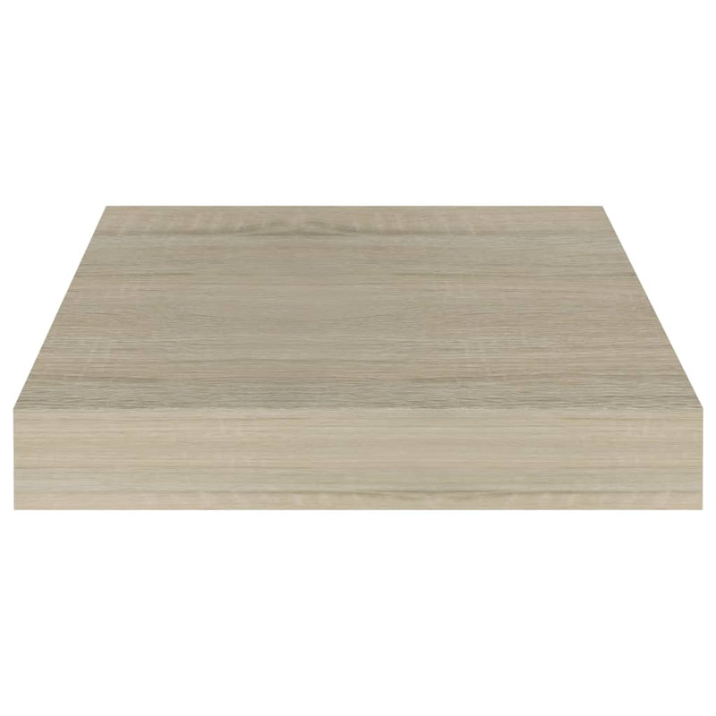 vidaXL tölgyszínű MDF lebegő fali polc 23 x 23,5 x 3,8 cm