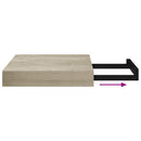 vidaXL tölgyszínű MDF lebegő fali polc 23 x 23,5 x 3,8 cm