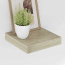 vidaXL 2 db tölgyszínű MDF lebegő fali polc 23 x 23,5 x 3,8 cm