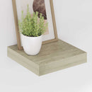vidaXL 2 db tölgyszínű MDF lebegő fali polc 23 x 23,5 x 3,8 cm