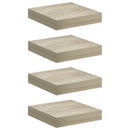 vidaXL 4 db tölgyszínű MDF lebegő fali polc 23 x 23,5 x 3,8 cm