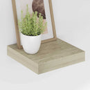 vidaXL 4 db tölgyszínű MDF lebegő fali polc 23 x 23,5 x 3,8 cm