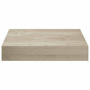 vidaXL 4 db tölgyszínű MDF lebegő fali polc 23 x 23,5 x 3,8 cm