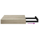 vidaXL 4 db tölgyszínű MDF lebegő fali polc 23 x 23,5 x 3,8 cm