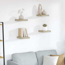 vidaXL 4 db tölgyszínű MDF lebegő fali polc 23 x 23,5 x 3,8 cm