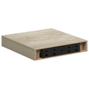 vidaXL 4 db tölgyszínű MDF lebegő fali polc 23 x 23,5 x 3,8 cm