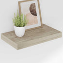 vidaXL 2 db tölgyszínű MDF lebegő fali polc 40 x 23,5 x 3,8 cm