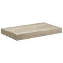 vidaXL 2 db tölgyszínű MDF lebegő fali polc 40 x 23,5 x 3,8 cm
