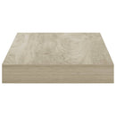 vidaXL 2 db tölgyszínű MDF lebegő fali polc 40 x 23,5 x 3,8 cm
