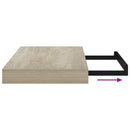 vidaXL 2 db tölgyszínű MDF lebegő fali polc 40 x 23,5 x 3,8 cm