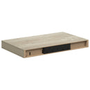 vidaXL 2 db tölgyszínű MDF lebegő fali polc 40 x 23,5 x 3,8 cm