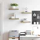vidaXL 4 db tölgyszínű MDF lebegő fali polc 40 x 23,5 x 3,8 cm