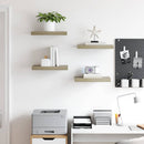 vidaXL 4 db tölgyszínű MDF lebegő fali polc 40 x 23,5 x 3,8 cm