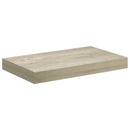 vidaXL 4 db tölgyszínű MDF lebegő fali polc 40 x 23,5 x 3,8 cm