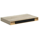 vidaXL 4 db tölgyszínű MDF lebegő fali polc 40 x 23,5 x 3,8 cm
