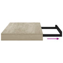 vidaXL 4 db tölgyszínű MDF lebegő fali polc 40 x 23,5 x 3,8 cm