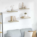 vidaXL 4 db tölgyszínű MDF lebegő fali polc 40 x 23,5 x 3,8 cm