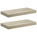vidaXL 2 db tölgyszínű MDF lebegő fali polc 50 x 23,5 x 3,8 cm