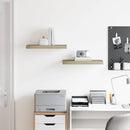 vidaXL 2 db tölgyszínű MDF lebegő fali polc 50 x 23,5 x 3,8 cm