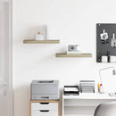 vidaXL 2 db tölgyszínű MDF lebegő fali polc 50 x 23,5 x 3,8 cm