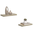 vidaXL 2 db tölgyszínű MDF lebegő fali polc 50 x 23,5 x 3,8 cm