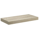 vidaXL 2 db tölgyszínű MDF lebegő fali polc 50 x 23,5 x 3,8 cm