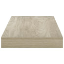 vidaXL 2 db tölgyszínű MDF lebegő fali polc 50 x 23,5 x 3,8 cm