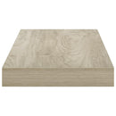 vidaXL 2 db tölgyszínű MDF lebegő fali polc 50 x 23,5 x 3,8 cm