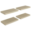 vidaXL 4 db tölgyszínű MDF lebegő fali polc 50 x 23 x 3,8 cm