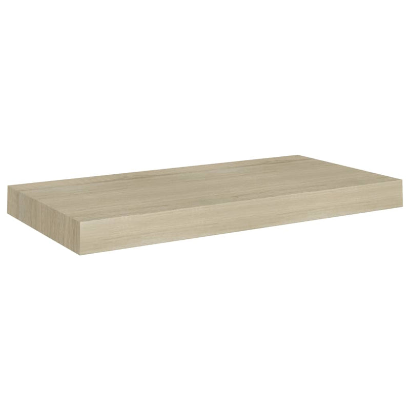 vidaXL 4 db tölgyszínű MDF lebegő fali polc 50 x 23 x 3,8 cm
