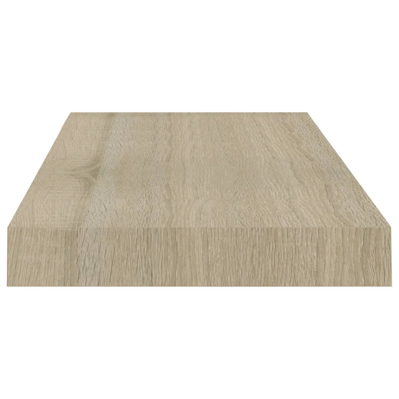 vidaXL 4 db tölgyszínű MDF lebegő fali polc 50 x 23 x 3,8 cm