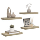 vidaXL 4 db tölgyszínű MDF lebegő fali polc 50 x 23 x 3,8 cm