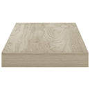 vidaXL 4 db tölgyszínű MDF lebegő fali polc 50 x 23 x 3,8 cm