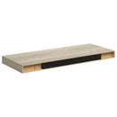 vidaXL tölgyszínű MDF lebegő fali polc 60 x 23,5 x 3,8 cm