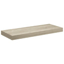 vidaXL 2 db tölgyszínű MDF lebegő fali polc 60 x 23,5 x 3,8 cm