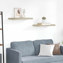 vidaXL 2 db tölgyszínű MDF lebegő fali polc 60 x 23,5 x 3,8 cm
