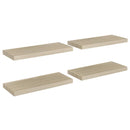 vidaXL 4 db tölgyszínű MDF lebegő fali polc 60 x 23,5 x 3,8 cm