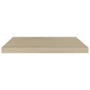 vidaXL 4 db tölgyszínű MDF lebegő fali polc 60 x 23,5 x 3,8 cm