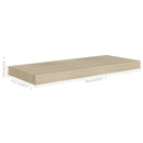 vidaXL 4 db tölgyszínű MDF lebegő fali polc 60 x 23,5 x 3,8 cm