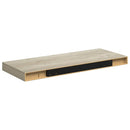 vidaXL 4 db tölgyszínű MDF lebegő fali polc 60 x 23,5 x 3,8 cm
