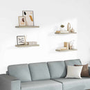 vidaXL 4 db tölgyszínű MDF lebegő fali polc 60 x 23,5 x 3,8 cm