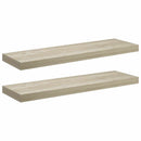 vidaXL 2 db tölgyszínű MDF lebegő fali polc 80 x 23,5 x 3,8 cm