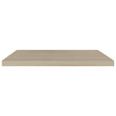 vidaXL 2 db tölgyszínű MDF lebegő fali polc 80 x 23,5 x 3,8 cm