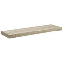 vidaXL 2 db tölgyszínű MDF lebegő fali polc 80 x 23,5 x 3,8 cm
