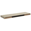 vidaXL 2 db tölgyszínű MDF lebegő fali polc 80 x 23,5 x 3,8 cm