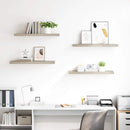 vidaXL 4 db tölgyszínű MDF fali polc 80 x 23,5 x 3,8 cm