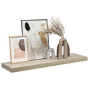 vidaXL tölgyszínű MDF lebegő fali polc 90 x 23,5 x 3,8 cm