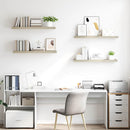 vidaXL 4 db tölgyszínű MDF lebegő fali polc 90 x 23,5 x 3,8 cm