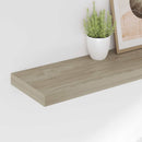 vidaXL tölgyszínű MDF lebegő fali polc 120 x 23,5 x 3,8 cm